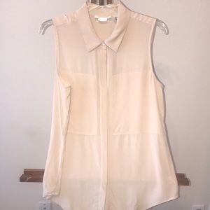 Max Studio 100%silk sleeveless blouse